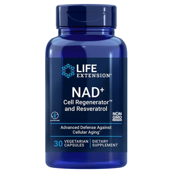 LIFE EXTENSION NAD+ Cell Regenerator and Resveratrol (Regeneracja komórek, Resweratrol) 30 Kapsułek wegetariańskich