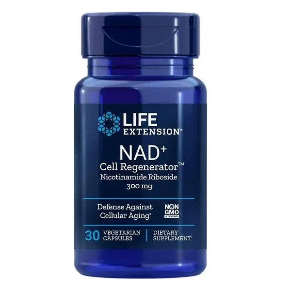 LIFE EXTENSION NAD + Cell Regenerator Nicotinamide Riboside 300mg (Cell Coenzyme) 30 Vege Capsules