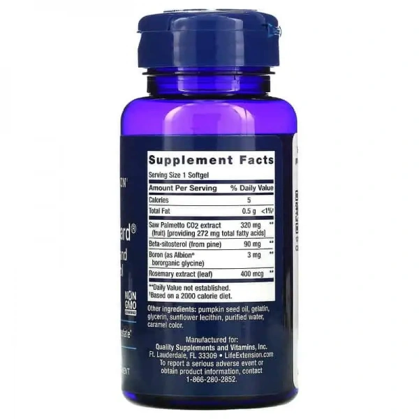 LIFE EXTENSION PalmettoGuard Saw Palmetto with Beta-Sitosterol 30 Softgels