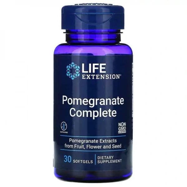 LIFE EXTENSION Pomegranate Complete (Ekstrakt z granatu) 30 Kapsułek żelowych