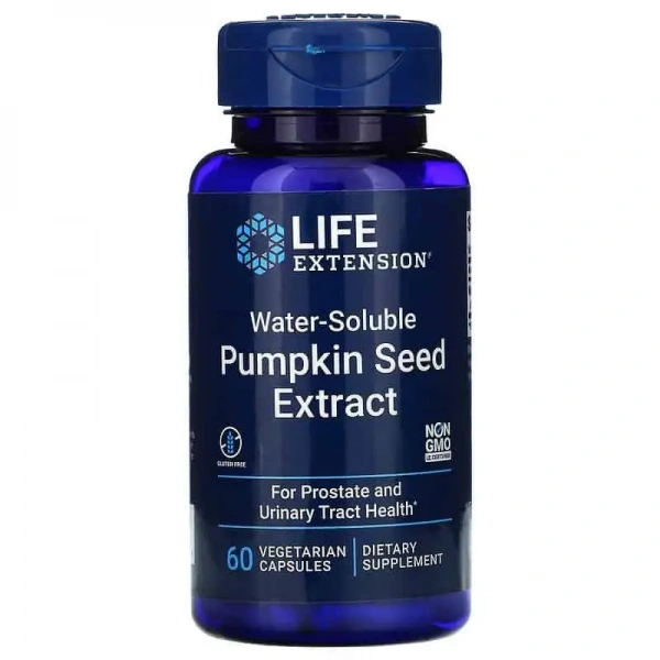 LIFE EXTENSION Pumpkin Seed Extract (Układ moczowy) 60 Kapsułek wegetariańskich