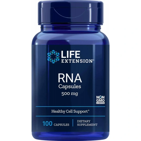 Life Extension RNA Ribonucleic Acid (Kwas Rybonukleinowy) 500 mg - 100 kapsułek