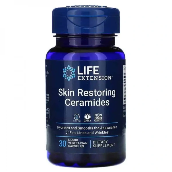 LIFE EXTENSION Skin Restoring Ceramides 30 Kapsułek płynnych wegetariańskich