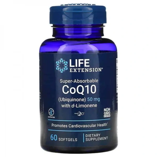 LIFE EXTENSION Super Absorbable CoQ10 with d-Limonene 60 Kapsułek żelowych