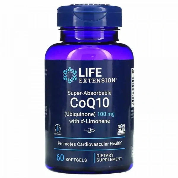 LIFE EXTENSION Super-Absorbable CoQ10 with d-Limonene 60 Gel capsules