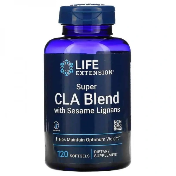 LIFE EXTENSION Super CLA Blend with Sesame Lignans 120 Softgels