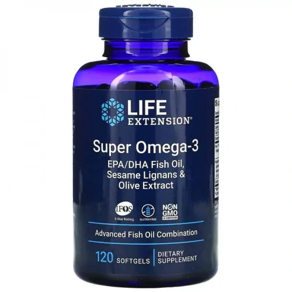 LIFE EXTENSION Super Omega-3 120 Softgels