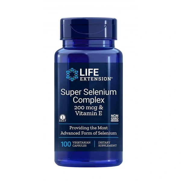 Life Extension Super Selenium Complex - Selen z wit. E - 200mcg - 100 kapsułek wegetariańskich