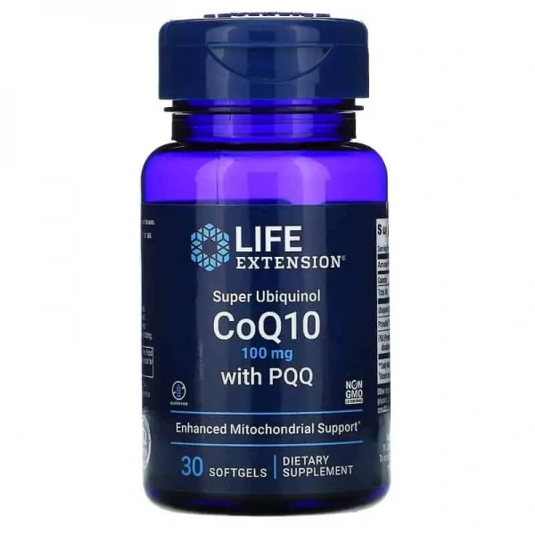 LIFE EXTENSION Super Ubiquinol CoQ10 with PQQ 30 Softgels