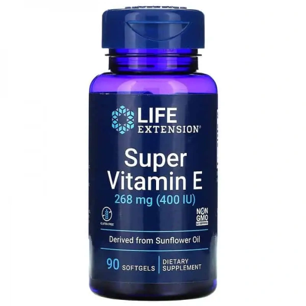 LIFE EXTENSION Super Vitamin E (Witamina E) 90 Kapsułek żelowych