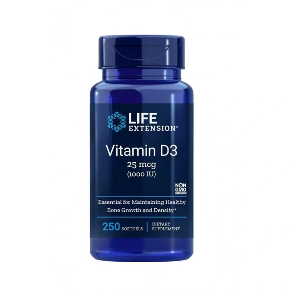 LIFE EXTENSION Vitamin D3 1,000 IU - 250 softgels