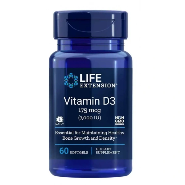 Life Extension Vitamin D3 (Witamina D3) 7000IU - 60 kapsułek żelowych
