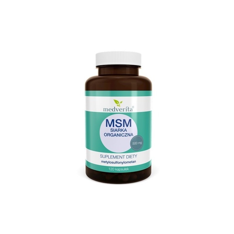 MEDVERITA MSM Siarka organiczna (Stawy, kości, chrząstki) 120 Kapsułek