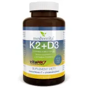 MEDVERITA Witamina K2 MK-7 100mcg+ D3 2000IU 120 Kapsułek