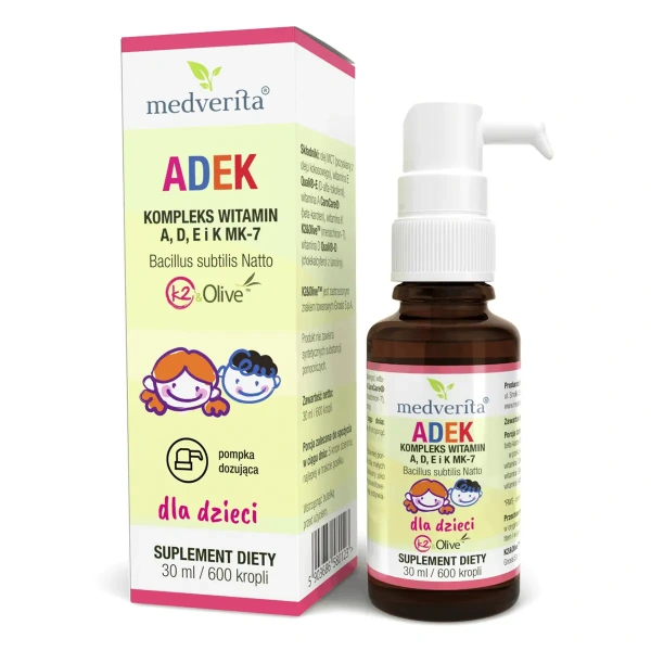 MEDVERITA ADEK for children (Vitamin A, D, E and K MK-7) 30ml