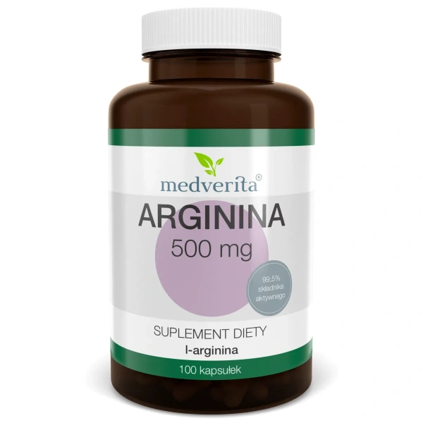 MEDVERITA Arginine L-Arginine 500mg 100 capsules