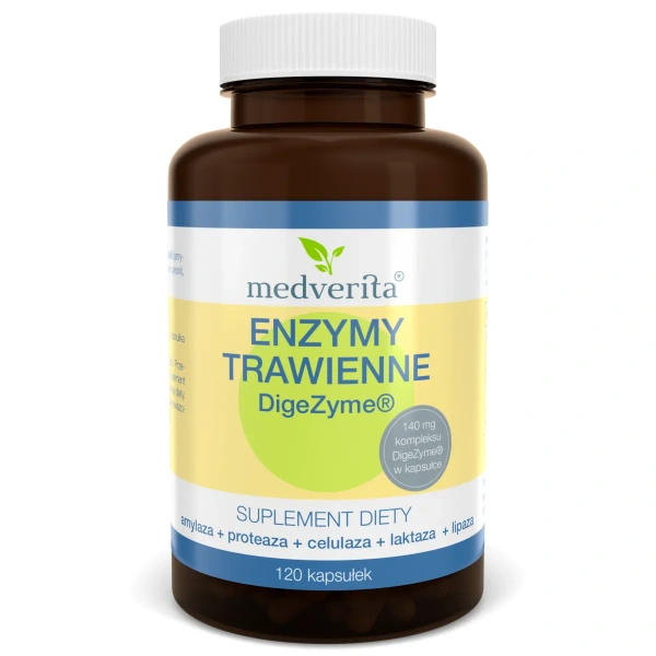 MEDVERITA Digestive Enzymes DigeZyme® 140mg 120 capsules