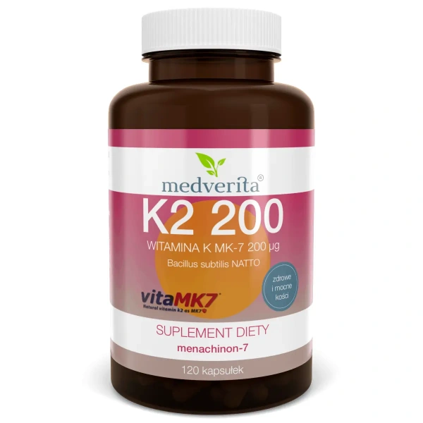 MEDVERITA Vitamin K2 MK-7 200mcg 120 capsules