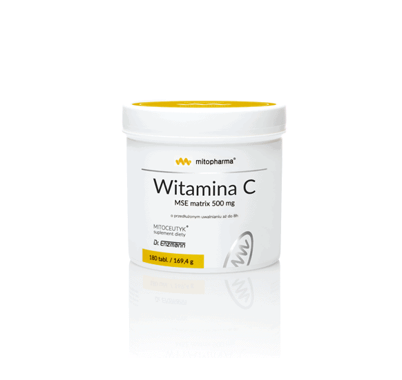 MITOPHARMA Witamina C MSE matrix 500mg (Odporność) 180 Tabletek