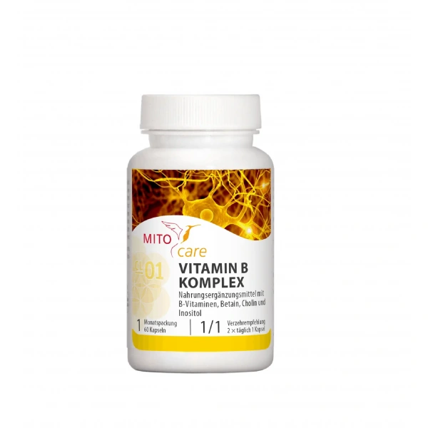 MITOcare Vitamin B Komplex (Kompleks witamin z grupy B) 60 Kapsułek