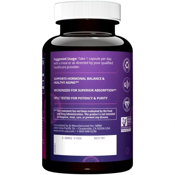 MRM Pregnenolone 50mg (Supports Healthy Aging) 60 vegan capsules