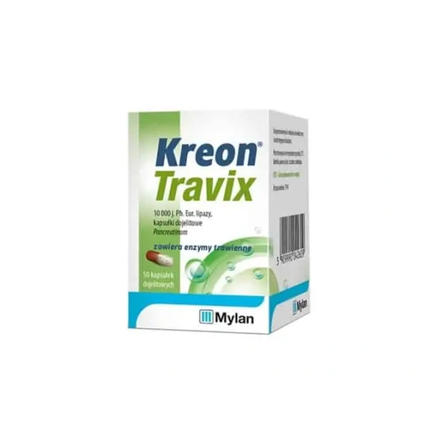 KREON TRAVIX (Digestive Support) 50 Capsules