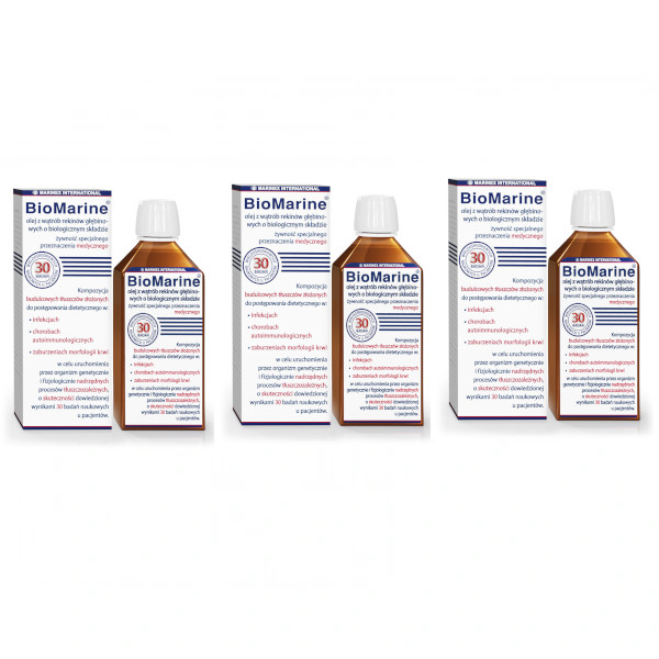MARINEX BioMarine (Olej z Wątroby Rekinów Głębinowych) 3 x 100ml