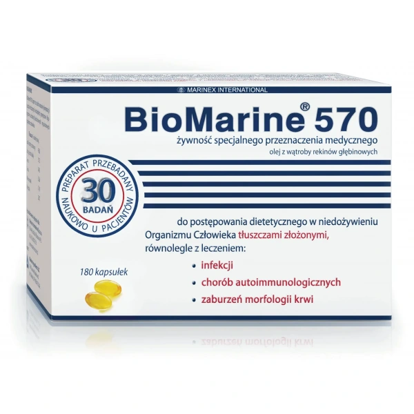 MARINEX BioMarine 570 (Wsparcie Systemu i Układu Odpornościowego) 180 Kapsułek