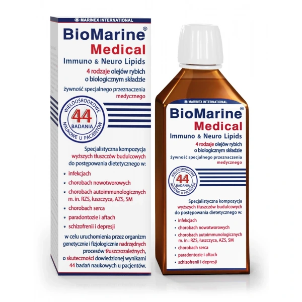 MARINEX BioMarine Medical Immuno Neuro Lipids (EPA, DHA i Omega-3) 200ml
