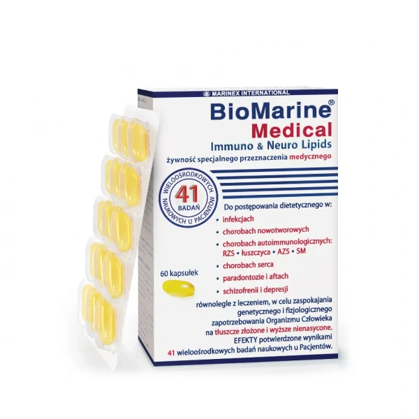 MARINEX BioMarine Medical Immuno Neuro Lipids (EPA, DHA and Omega-3) 60 Capsules
