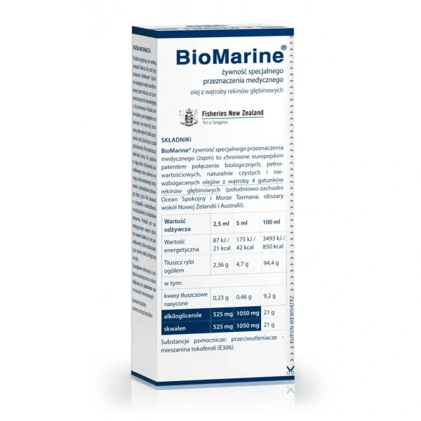 MARINEX BioMarine (Olej z Wątroby Rekinów Głębinowych) 3 x 100ml