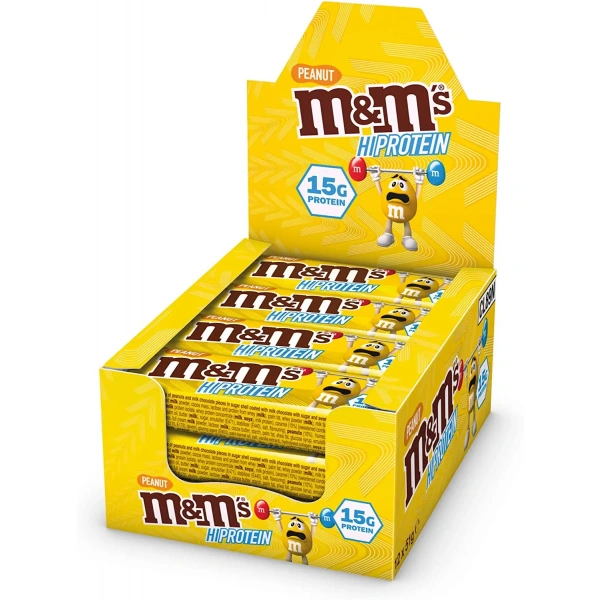 M&Ms Hi Protein Bar (Baton proteinowy) 12 x 51g Peanut