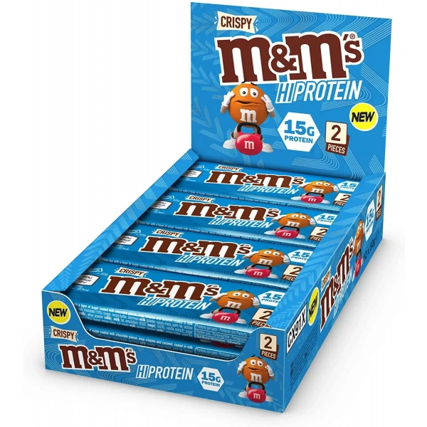 M&Ms Hi Protein Bar (with milk chocolate) 12 x 52g