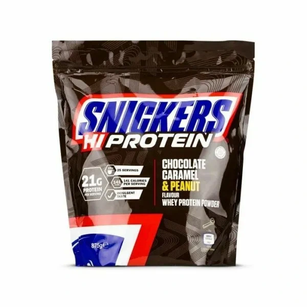 SNICKERS HiProtein Powder (Odżywka Białkowa WPC) 875g Czekolada-Karmel