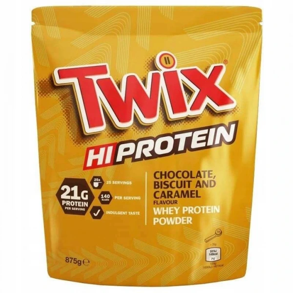 TWIX HiProtein Powder (Odżywka białkowa WPC) 875g Chocolate Biscuit Carmel