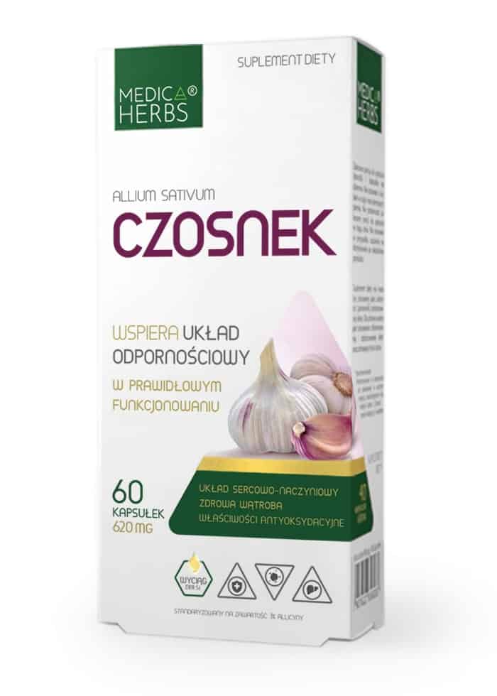 MEDICA HERBS Czosnek (Układ oddechowy. Wątroba) 60 Kapsułek