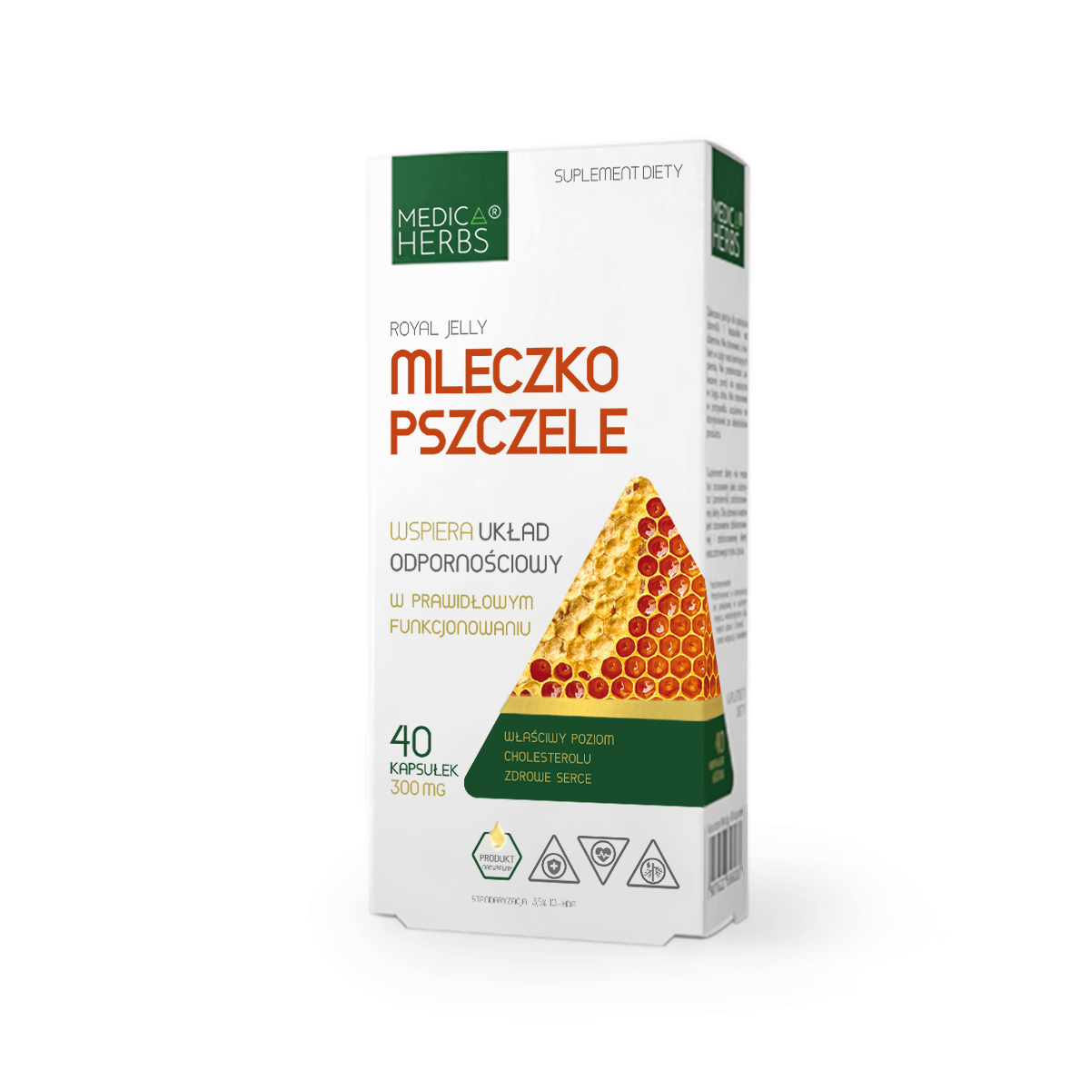MEDICA HERBS Mleczko Pszczele (Wsparcie odporności) 40 Kapsułek