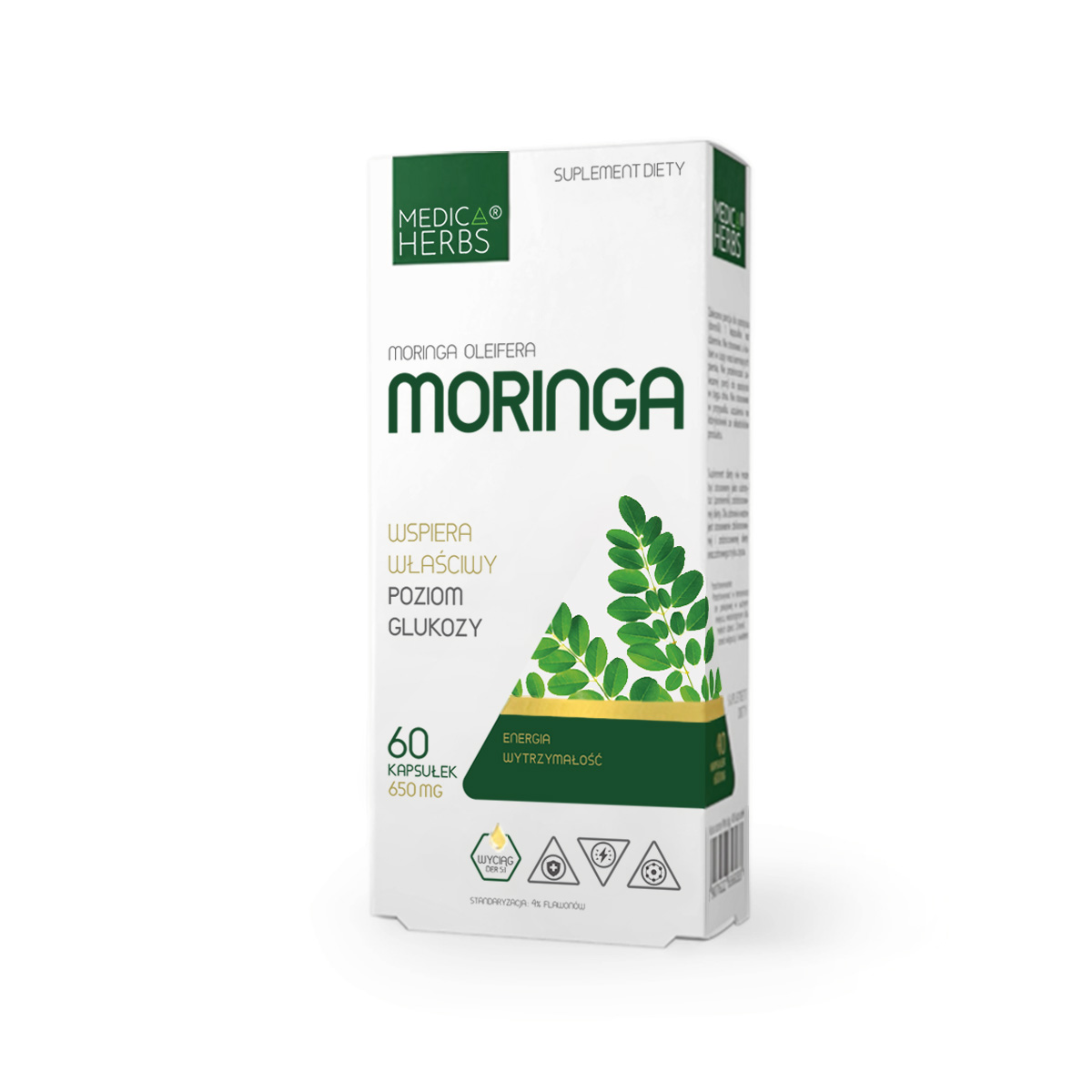 MEDICA HERBS Moringa (Metabolizm glukozy) 60 Kapsułek