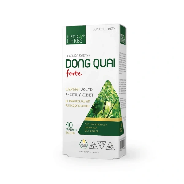 MEDICA HERBS Dong Quai Forte 560mg (Chinese Angelica) 40 Capsules