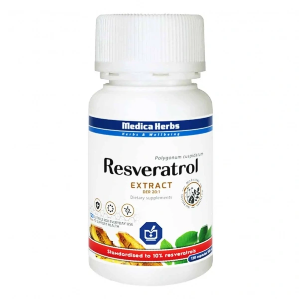 MEDICA HERBS Resveratrol Extract (Cardiovascular System) 120 Capsules