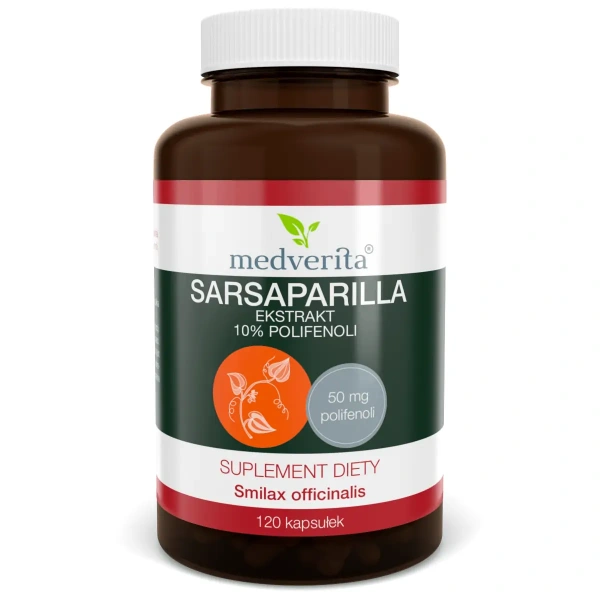 MEDVERITA Sarsaparilla extract 10% polyphenols 120 capsules