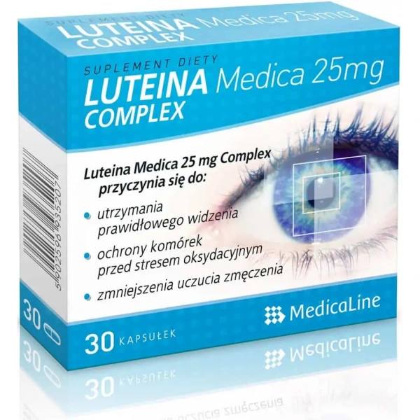 MEDICALINE Luteina Complex 25mg (Ochrona wzroku) 30 Kapsułek