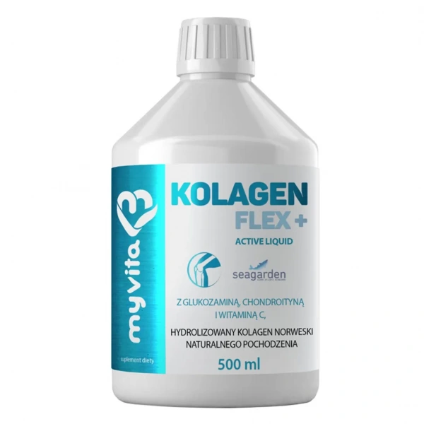 MYVITA Kolagen Flex+ Active Liquid (Kości i Stawy, Włosy, Skóra, Paznokcie) 500ml