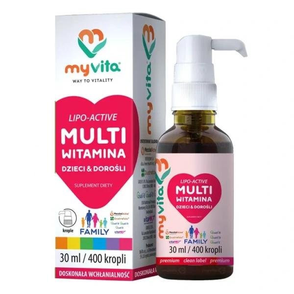 MYVITA Multiwitamina FAMILY (Dla Dzieci i Dorosłych) 30ml