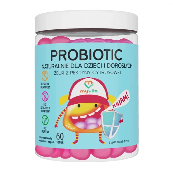 MYVITA Probiotic (Natural gummies for children and adults) 60 Gummies