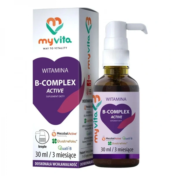 MYVITA Witamina B-Complex (Witaminy z grupy B) 30ml