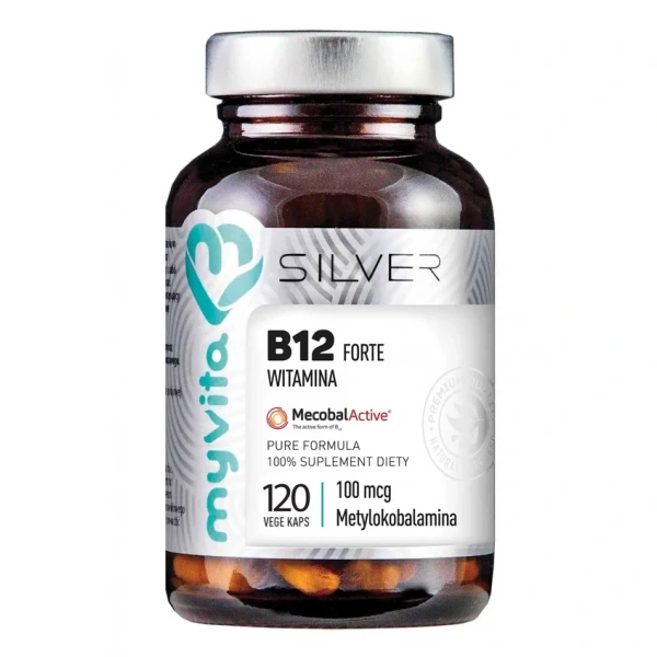 MYVITA Vitamin B12 FORTE 100mcg (Methylcobalamin) 120 Capsules