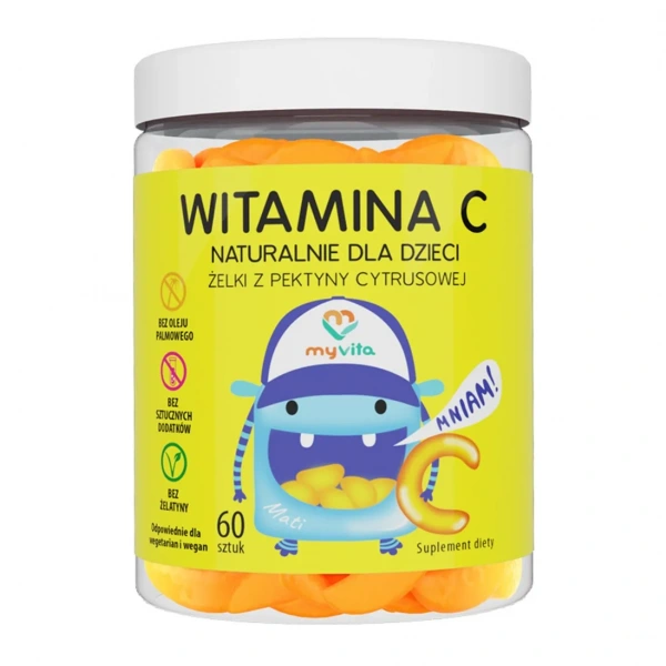 MYVITA Vitamin C natural gummies for children 60 gels