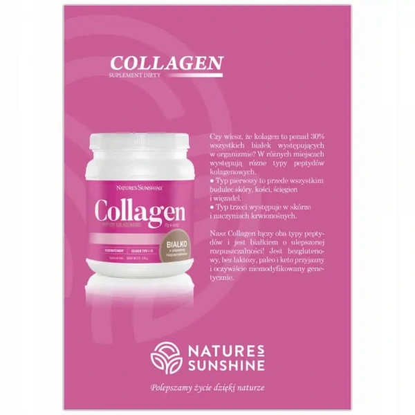 NATURE’S SUNSHINE Colagen (Peptydy kolagenowe) 516g