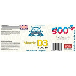 NAVIGATOR Witamina D3 4 000 IU 550 kapsułek żelowych